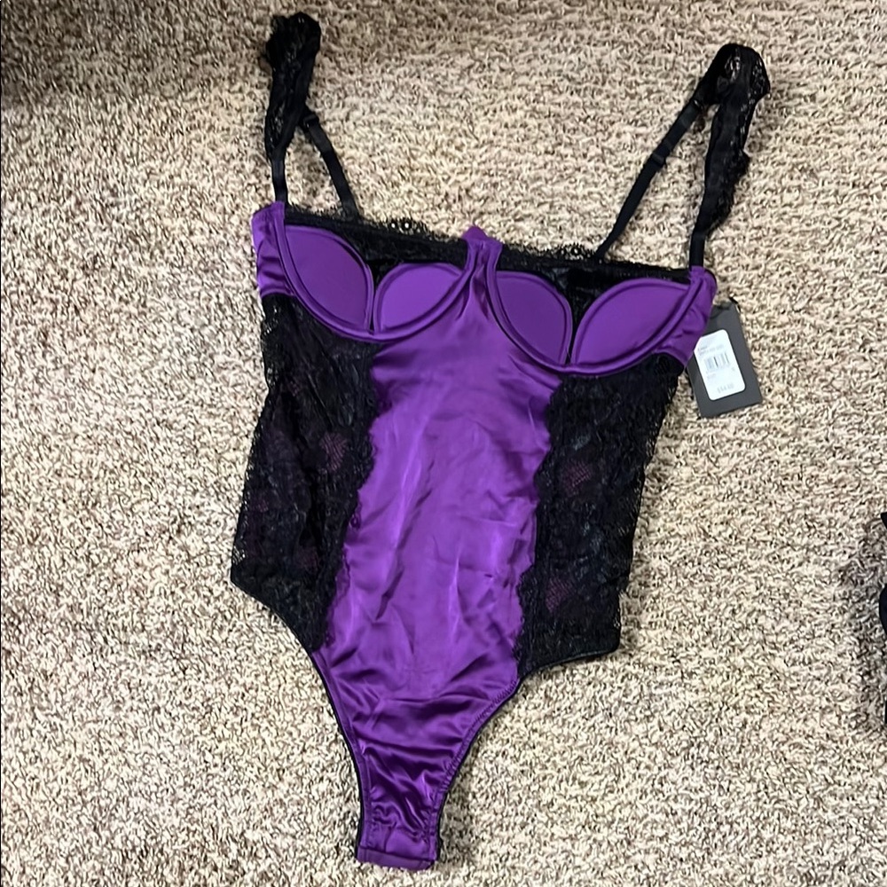 Fredrick’s of Hollywood’s purple lingerie